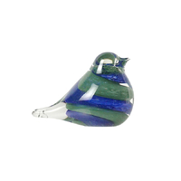 Swing Gifts Figurine - Glass Bird Small Blue/Green LCKYGS