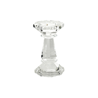 Figaro Glass Pillar Holder Octagonal Small, Great Gift & Home Decor