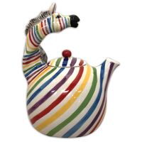 Landmark Concepts Teapot 22cm - Coloured Zebra 60222