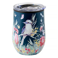 Landmark Travel Mug Fauna Flora Australian Kookaburra 360mL Insulated Tumbler OT291