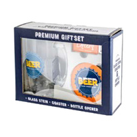 Premium Gift Set Glass Stein, Coaster & Bottle Opener Beer, Landmark BG0107