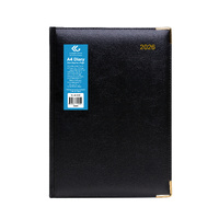 2026 Diary Olympia A4 Day to Page Leatherette Cover #3 10005