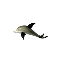 The Russell Collection Zibo Art Glass Ornament 14cm Dolphin Hector, CCG HECTOR