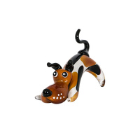 The Russell Collection Zibo Art Glass Ornament 16cm Dog Fido, CCG FIDO