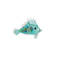 The Russell Collection Zibo Art Glass Ornament 14cm Fish Pesce, CCG FPESCE