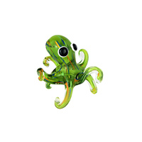 The Russell Collection Zibo Art Glass Ornament 13cm Octopus Quiggly, CCG QUIGGLY