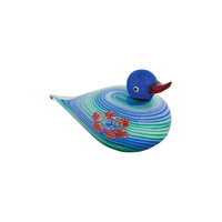 The Russell Collection Zibo Art Glass Ornament 11cm Duck, CCG DUCK