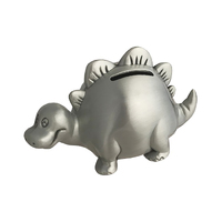 Money Bank Dinosaur Pewter Finish by The Russell Collection HI-BDSP