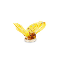 The Russell Collection Zibo Art Glass Ornament 10cm Papilio Citron Butterfly, CCG NZA13614