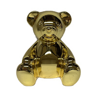 Russell Collection Money Bank 11cm Edward Bear Old Gold Finish, Whitehill HI BEDWG/OG