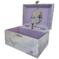 The Russell Collection Musical Jewellery Box Ballerina Maya Blue Foil, HR PMAYA