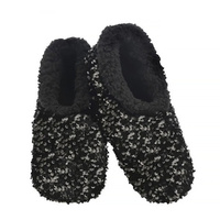 Slumbies Winter Slippers Women's Large - Sequin Glam Black, Sunbird SLUWSG03