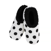 Slumbies Winter Slippers Women's Medium - Positive Negative Dots, Sunbird SLUWPN02
