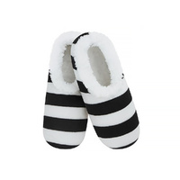 Slumbies Winter Slippers Women's Medium - Positive Negative Stripes, Sunbird SLUWPN02