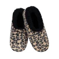 Slumbies Winter Slippers Women's Small - Wild Sole Leopard, Sunbird SLUWWS01