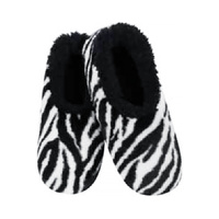 Slumbies Winter Slippers Women's Small - Wild Sole Zebra, Sunbird SLUWWS01
