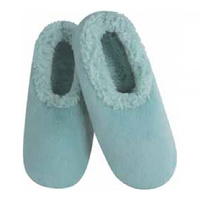 Slumbies Winter Slippers Women's Large - Dreamy Velvet Aqua, Sunbird SLUWDV03