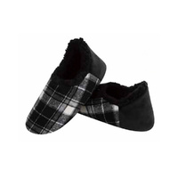 Slumbies Winter Slippers Men's Extra Large - Alpine Plaids Black, Sunbird SLUMAP04