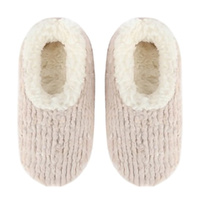 Slumbies Women's Winter Slippers Extra Large - TEDDY BEAR (Cream) SLUWTB05