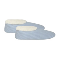 Slumbies Women's Winter Slippers Large - COSY CORD (Blue) SLUWCP05