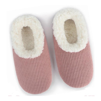 Slumbies Women's Winter Slippers Extra Large - COSY CORD (Pink) SLUWCP05