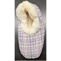 Slumbies Winter Slippers Women's Small - Sparkle Purple, SLUWTW01