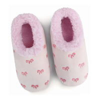 Slumbies Women's Winter Slippers Small - BOW-UTIFUL (Pink) SLUWBU05