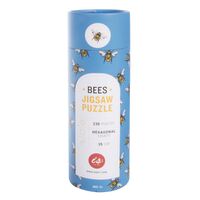 IS Gift - Hexagonal 230 Piece Bees 35 cm Jigsaw Puzzle - Blue