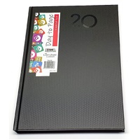 2024-2025 Financial Year Diary Everyday A4 Day to Page Black Last Diary Company FEA41BK