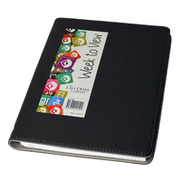2027 Diary The Last Diary Company Victoria A5 Week to View Black, VA57BK