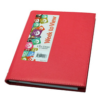 2026 Diary Victoria A5 Week to View Wiro Hot Pink Last Diary Company VA57HP