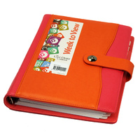 2026 Diary Nicholls A5 Midi Week to View Clip Pink/Orange Last Diary Company A57CPIO