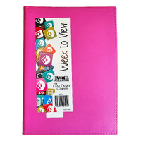 2026 Diary Ainsley A5 Week to View Wiro Hot Pink Last Diary Company AA57HP