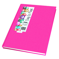 2026 Diary Everyday A4 Day to Page Casebound Hot Pink Last Diary Company EA41HP
