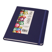 2022 Diary Becall A5 Week to View Casebound Blue, Last Diary Company BA57BL