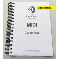 2026 Refill Victoria A5 Midi Day to Page Wiro by Last Diary Company VA51