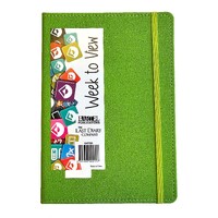 2025 Diary Becall A5 Week to View Casebound Green Last Diary Company BA57GR