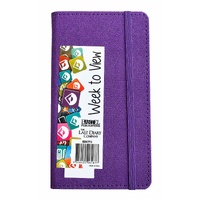 2027 Diary The Last Diary Company Becall B6 Week to View Purple, BB67PU