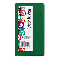 2027 Diary The Last Diary Company Pocket Week to View Green Slim, D211GR