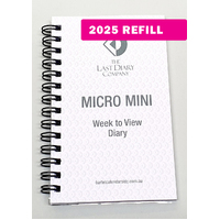 2025 Refill Victoria A7 Micro Mini Week to View Wiro by Last Diary Company VA77