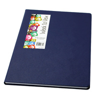 2026 Diary Becall A4 Week to View Casebound Blue Last Diary Company BA47BL