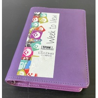 2026 Diary Nicholls A7 Slim Week to View Purple Last Diary Company SA77PU