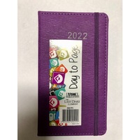 2022 Diary Becall B6 Day to Page Casebound Purple, Last Diary Company BB61PU