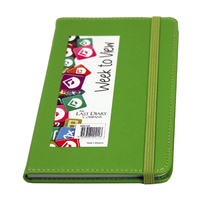 2022 Diary Becall B6 Week to View Casebound Green, Last Diary Company BB67GR