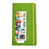 2025 Diary Becall B6 Week to View Casebound Green Last Diary Company BB67GR
