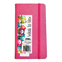 2025 Diary Becall B6 Week to View Casebound Hot Pink Last Diary Company BB67HP
