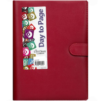 2026 Diary Nicholls A5 Midi Day to Page Clip Red Last Diary Company A51CRE