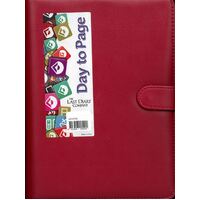 2022 Diary Nicholls A5 Midi Day to Page Clip Red, Last Diary Company A51CRE