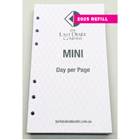 2026 Refill Nicholls B6 Mini Day to Page by Last Diary Company NB61
