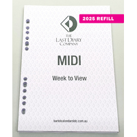 2026 Refill Nicholls A5 Midi Week to View by Last Diary Company NA57